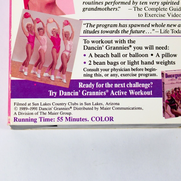 Dancin' Grannies Mature Fitness Beginners 1991 VHS Tape Exercise Video