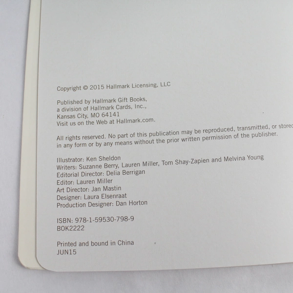 Hallmark Fleeting Moments Forever Memories 2015 Book - Pre-Owned, Writing