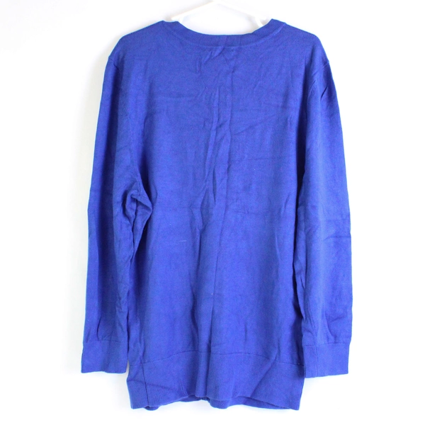 Halogen Sweater Sz XS Women's Cardigan Blue Button Front 3/4 Length Sleeves