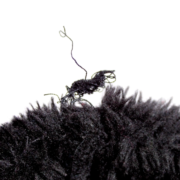 Carolyn Taylor Fleece Jacket Size Small Black Full Zip Faux Fur 