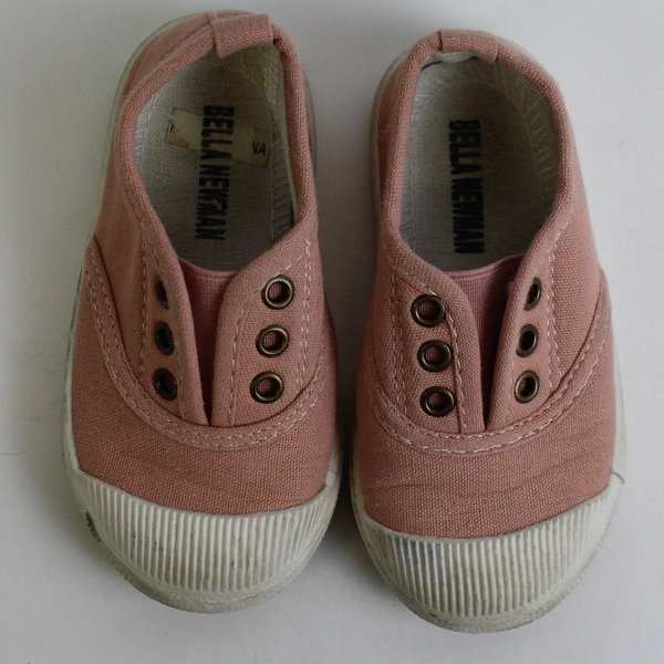 Bella Newman Pink Baby Shoes Size 24 Months Slip On Elastic