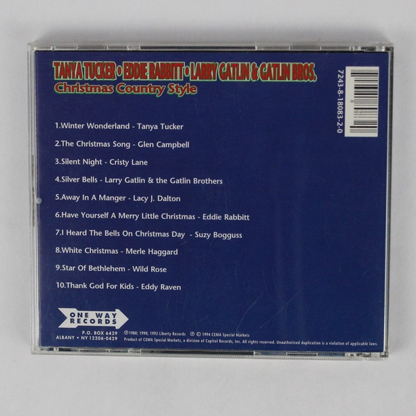 Christmas Country Style CD Featuring Tanya Tucker Eddie Rabbitt & More 1994