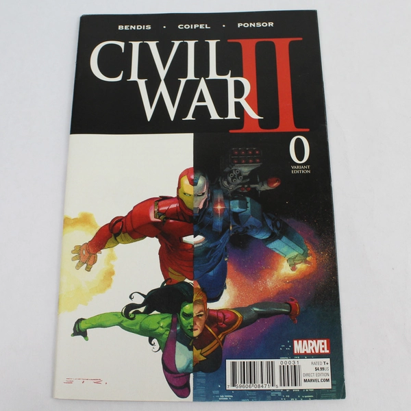 Lot of 3 Civil War II #0, #12 & Marvel Previews April 2016 Comics