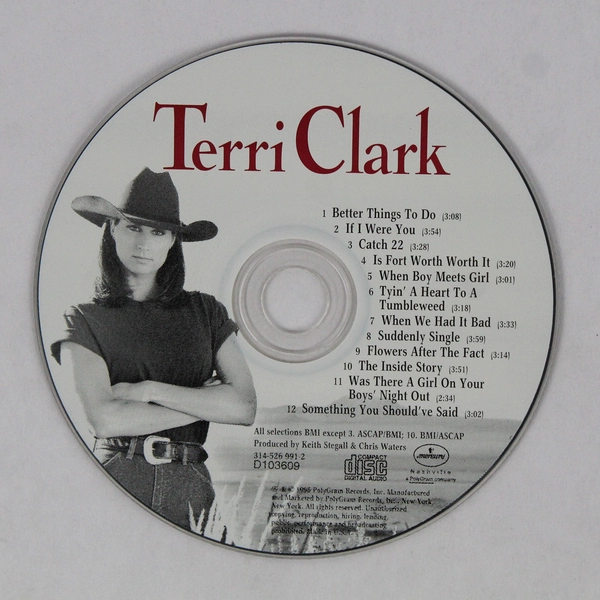 Terri Clark Self Titled Music CD 1995 Mercury Nashville