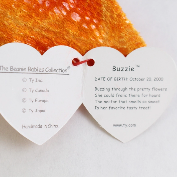 TY Beanie Baby Buzzie Hang Tush Tag 2001 With Tag 2000 Plush Toy