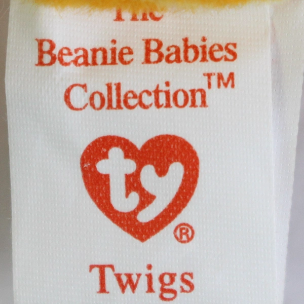TY Beanie Baby Twigs 1995 Orange Giraffe With Tag Plush Doll Toy