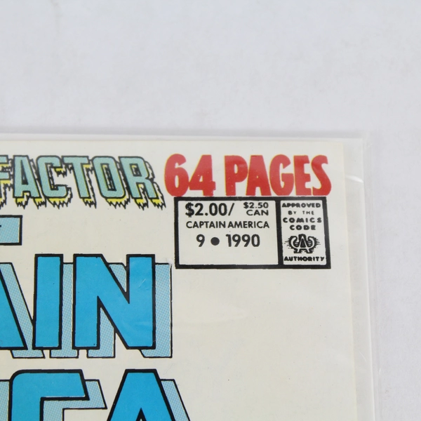 Vintage Captain America The Terminus Factor Vol. 1 #9 Comic Book 1990