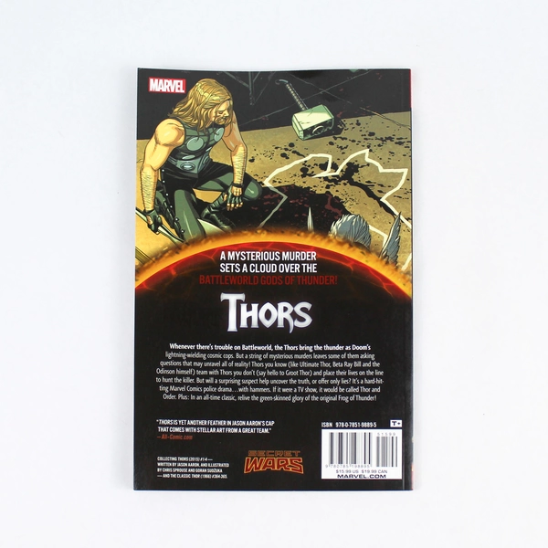 Marvel Battleworld: Thors 2016 Softcover Comic by Jason Aaron - Good Condition