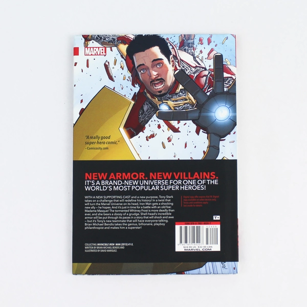 Invincible Iron Man Reboot #1-5 Marvel Hardcover Graphic Novel - Good Condition
