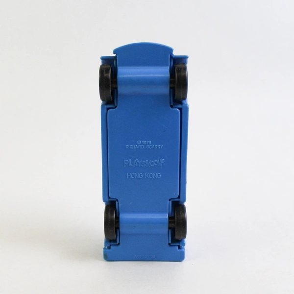 Vintage 1976 Playskool Richard Scarry Puzzletown Ambulance Medical Truck Blue 