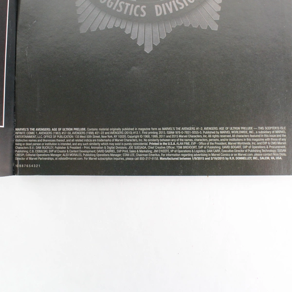 Marvel Avengers Age Of Ultron Prelude 2015 Softcover Graphic Novel - Very Good