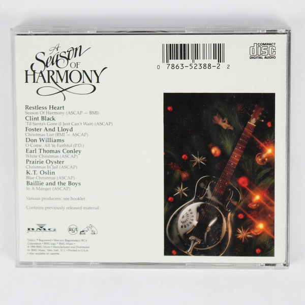 A Season of Harmony Christmas CD 1990 Featuring Country Music Artists RCA