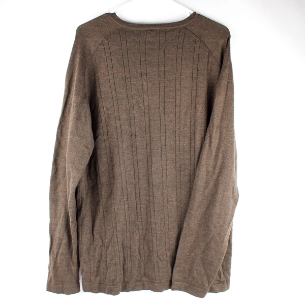 Pure Stuff Nordstrom Brown Wool Blend Sweater Men's Size XL