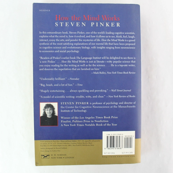 How the Mind Works by Steven Pinker 1999 Trade Paperback