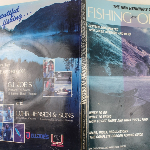New Henning's Guide to Fishing in Oregon 1984 by Casali & Diness Pre-owned