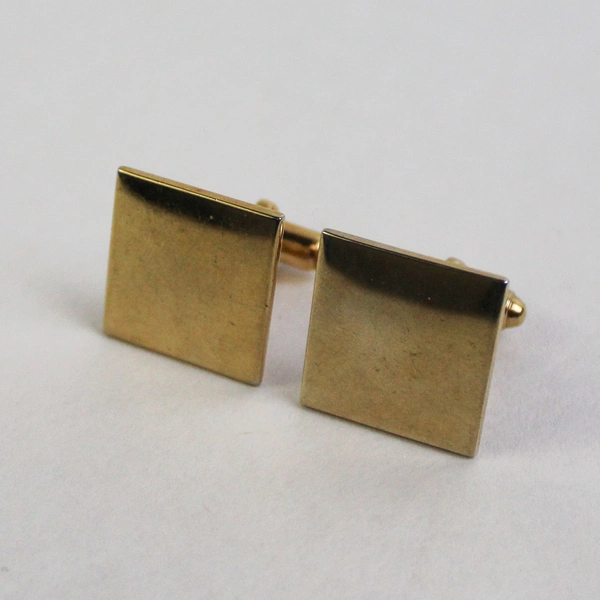 Lot of 3 Pairs Of Men's Gold-Tone Bullet Back Cufflinks