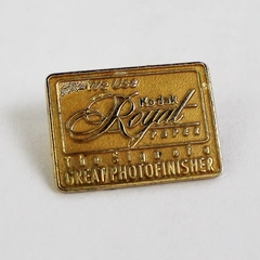 Vintage 1995 Kodak Gold Tone Pinback We Use Royal Paper