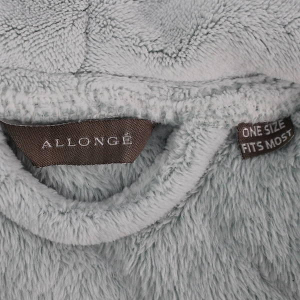 Allongé Fuzzy Blue Robe with Pockets Women's One-Size-Fits-Most Sleepwear