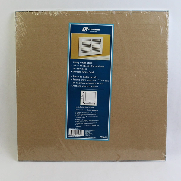 Accord Return Air Grille 12 x 12 inch Steel Ventilation 65044 SEALED