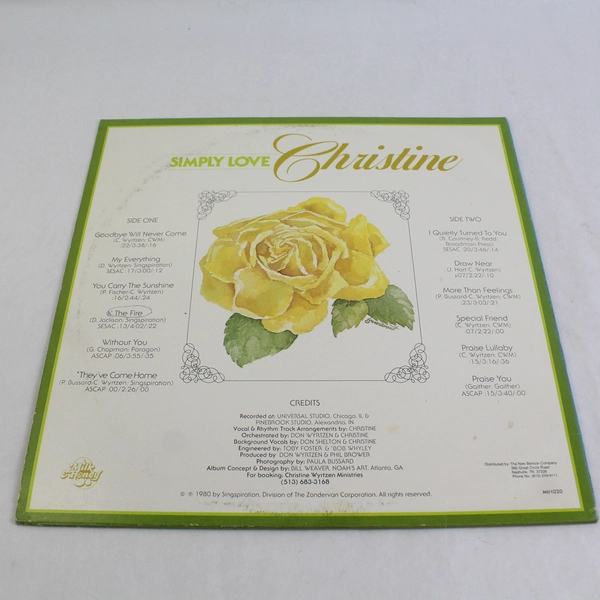 Christine Simply Love 1981 Vinyl Music Record