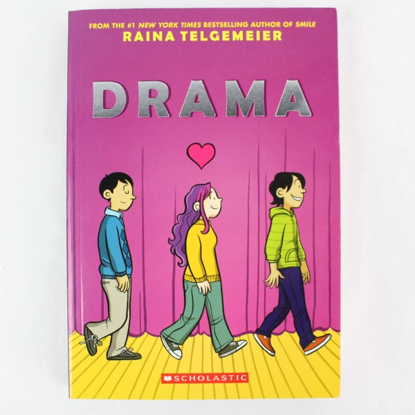 Raina Telgemeier's Drama 2012 Trade Paperback Comic - Good Condition