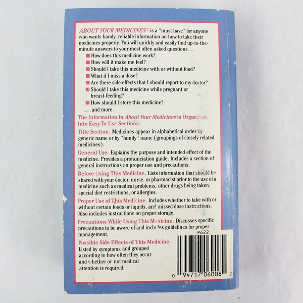 About Your Medicines 1989 Revised 5th Edition Ex-Libris Book