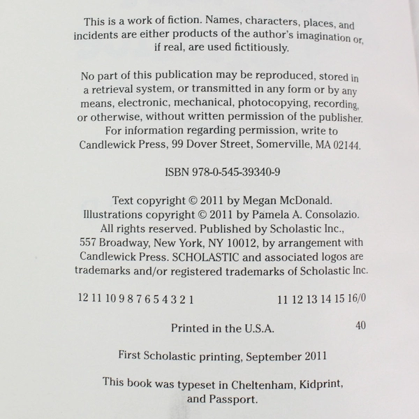 Cloudy With a Chance of Boys by Megan McDonald - The Sisters Club PB 2011