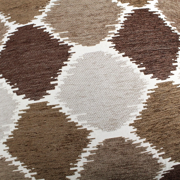 Lot of 2 Studio Chic Home Throw Pillows Brown Geometric 19” x 19”