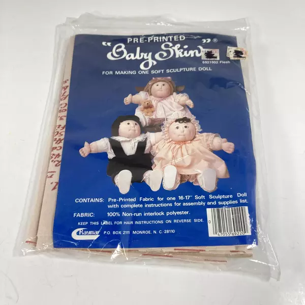 Raymar 6921902 Pre-Printed Baby Skin For Making One Soft Sculpture Doll NIP
