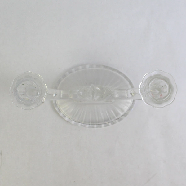 Vintage Fostoria Baroque Crystal Double Candlestick