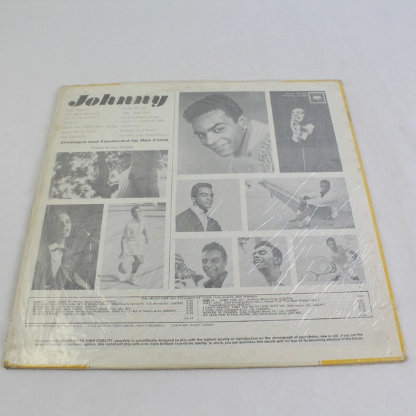Johnny Mathis Vinyl Record Album Johnny 1963