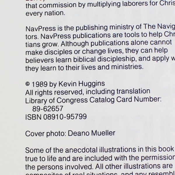 Parenting Adolescents by Kevin Huggins 1989 Hardcover