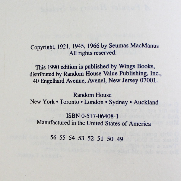 The Story of the Irish Race by Seumas MacManus 1990 Revised Edition HC
