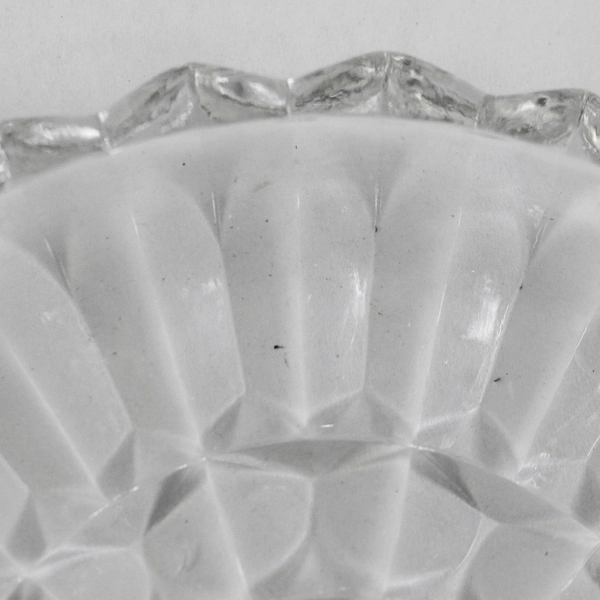 Vintage Indiana Glass Lotus Blossom 7 Inch Round 3 Part Relish Dish Clear