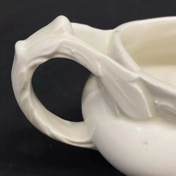 Vintage Grindley Creampetal Gravy Boat Or Sauce Pitcher Cream With Flowers