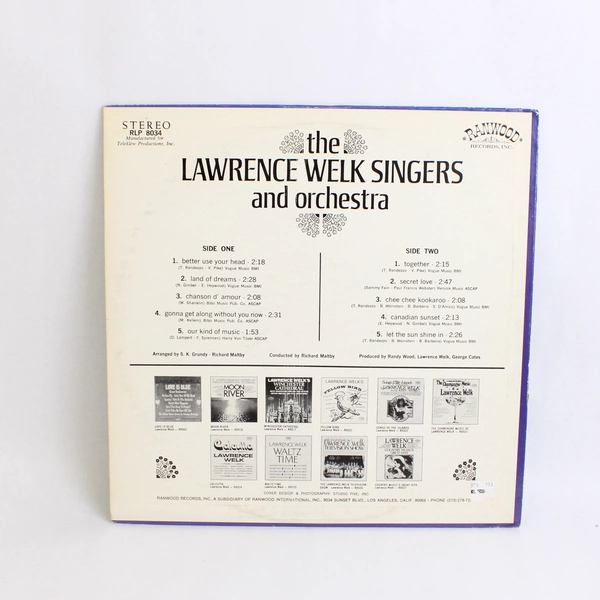 Lawrence Welk Singers And Orchestra 1968 Ranwood Records 