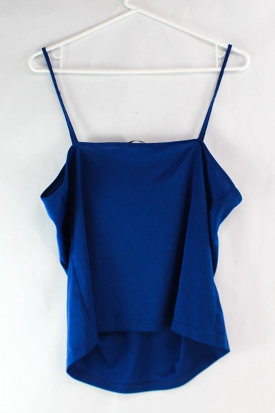 Zac & Rachel XL Blue V-Neck Camisole Top - Pre-Owned Casual Wear