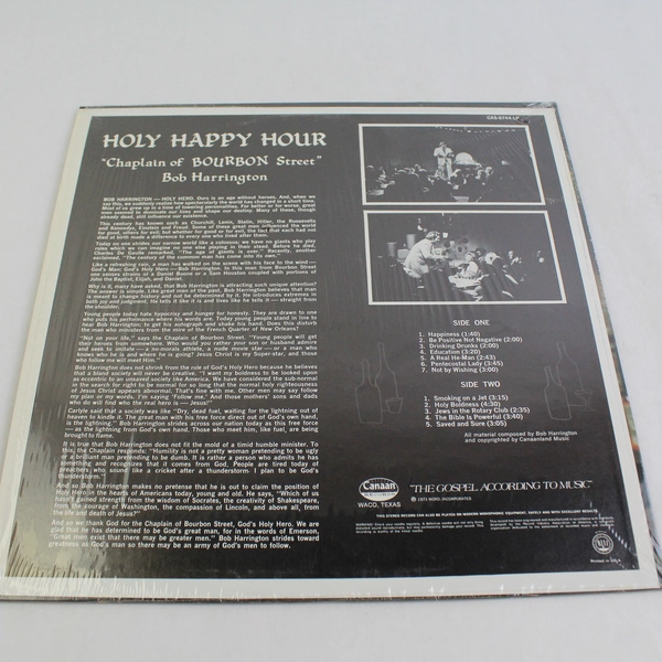 Bob Harrington Chaplain of Bourbon Street Holy Happy Hour 1973