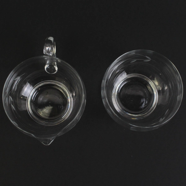  Princess House Heritage Crystal Footed Creamer And Open Sugar Bowl