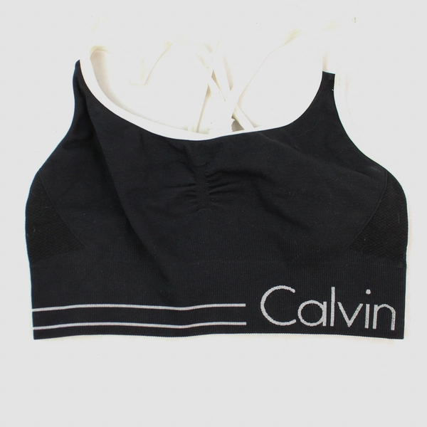 Calvin Klein Performance Quick Dry Black Sports Bra Women's XS - Pre-owned