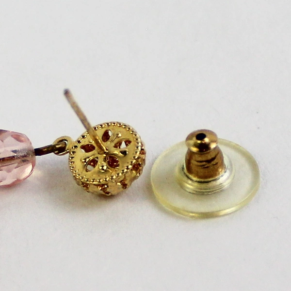 Cookie Lee 1 1/2” Art Glass Dangle Drop Earrings