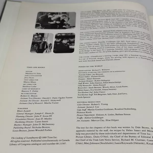  The Cooking Of Scandinavia by Dale Brown Hardcover 1968