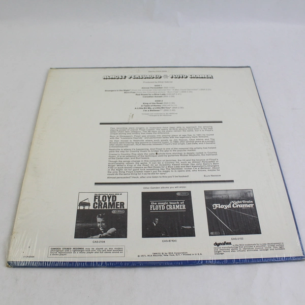 Floyd Cramer Vinyl Almost Persuaded And Other Hits 1971