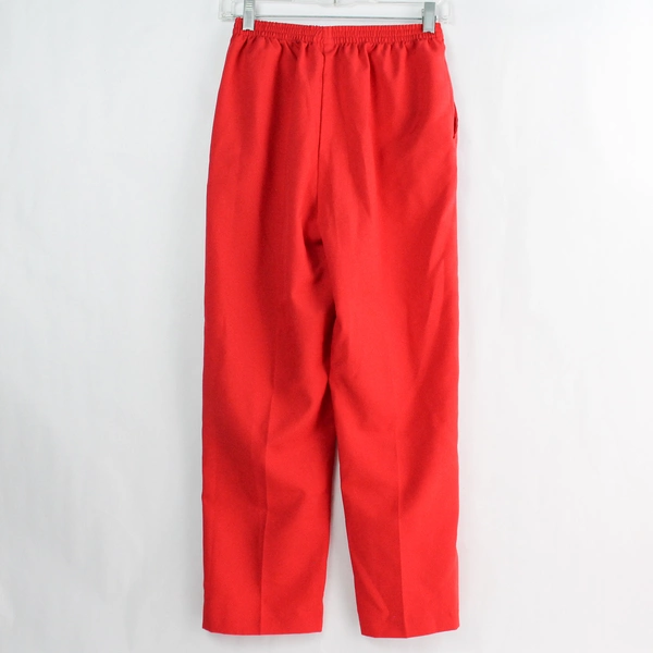 Blair Red Elastic Waist Pull-On Pants Women's Size 8PS - Good Condition