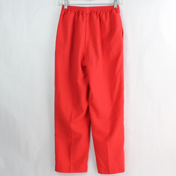 Blair Red Elastic Waist Pull-On Pants Women's Size 8PS - Good Condition