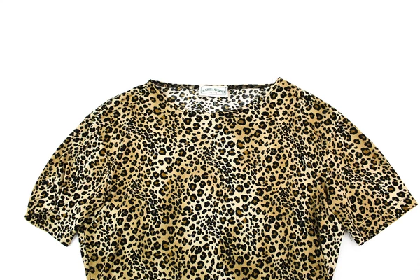Vintage Frazier Lawrence Jaguar Print Blouse Women's Petite Medium Top