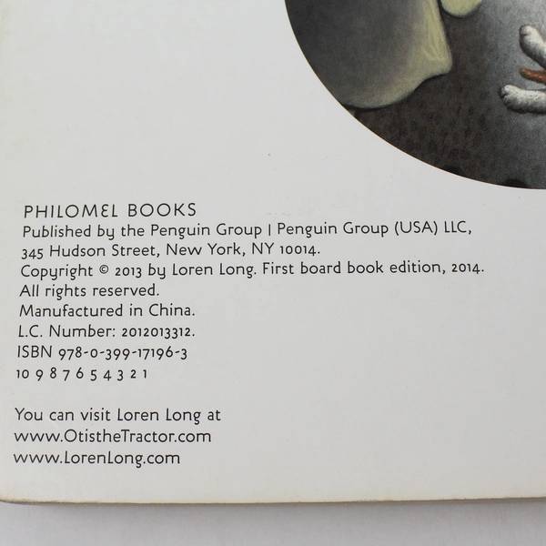 Otis And The Puppy Board Book by Loren Long 2014 Penguin Group