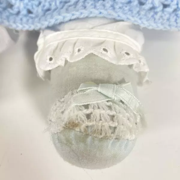 Vintage Uneeda Doll 13.5" Blonde Hair Open Close Eyes Unique Character