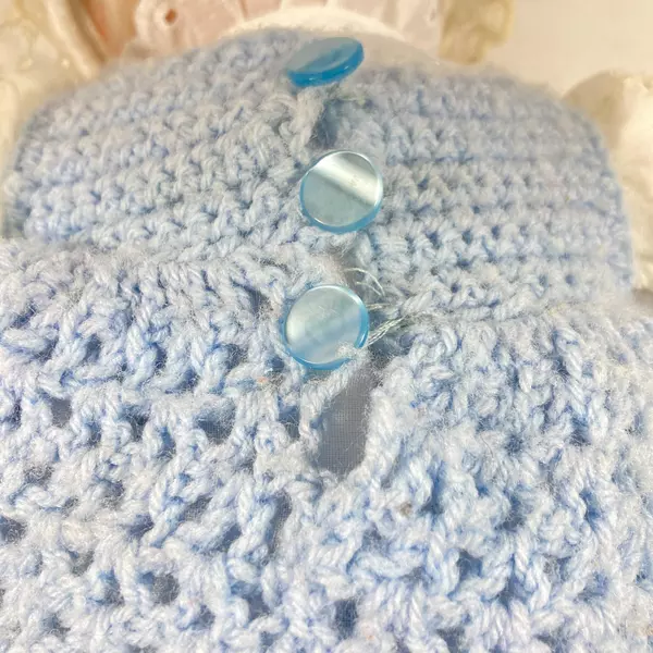 Vintage Uneeda Doll 13.5" Blonde Hair Open Close Eyes Unique Character