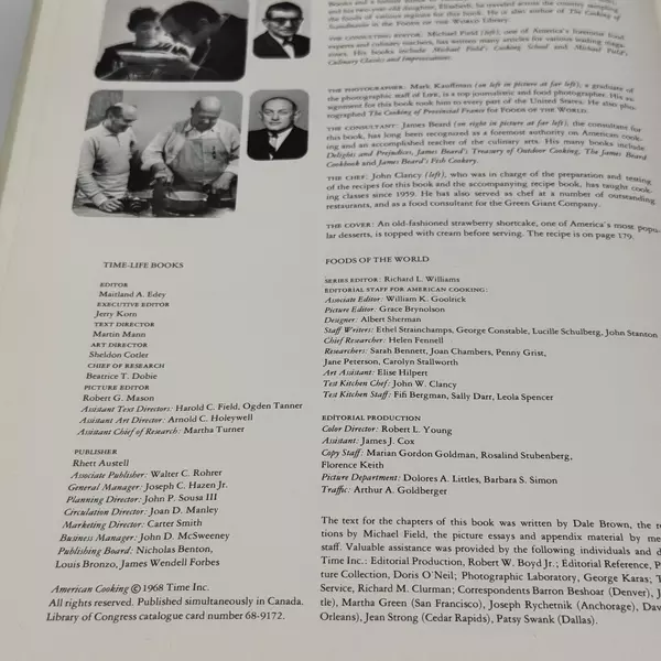 American Cooking by Dale Brown 1968 Hardcover